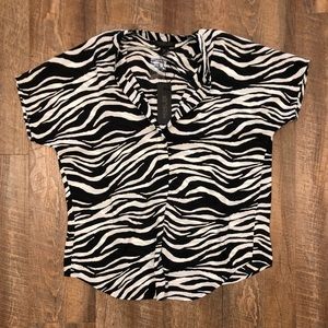 Rachel Zoe Zebra Top